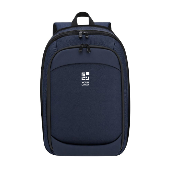 Erweiterbarer Laptop-Rucksack aus Polyester und Kunstleder, 15 Zoll