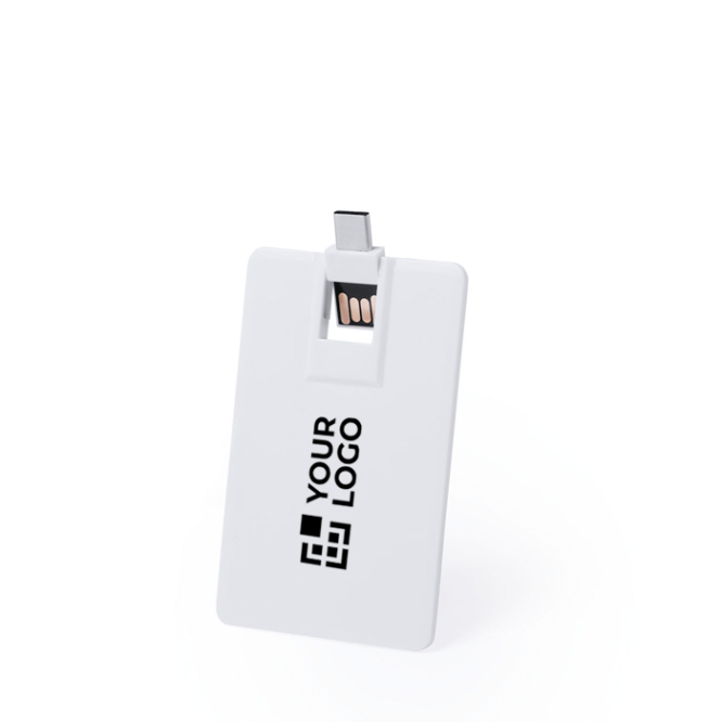 Ultraflache faltbare Dual USB Karte mit USB und Typ C Anschluss