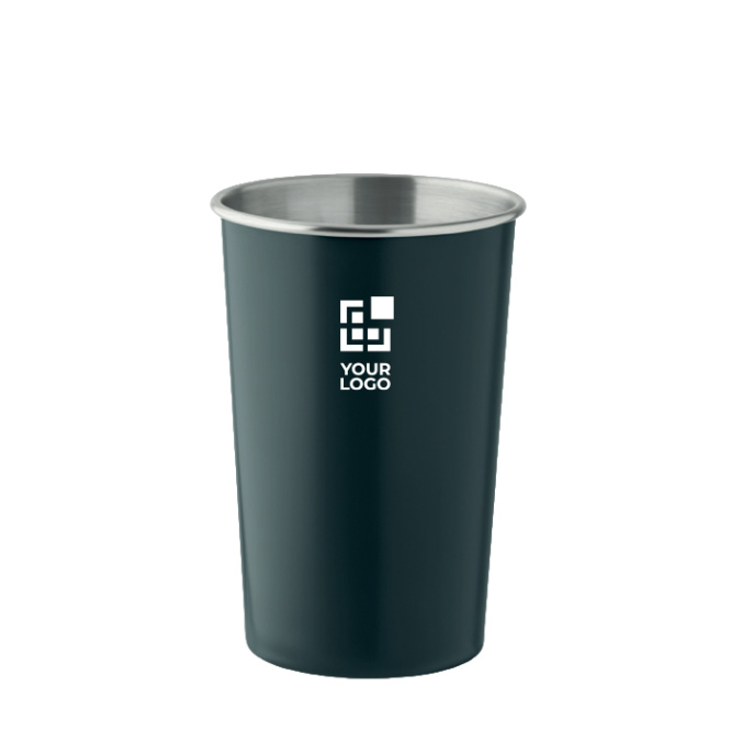 Wiederverwendbarer Becher aus recyceltem Edelstahl, 350 ml