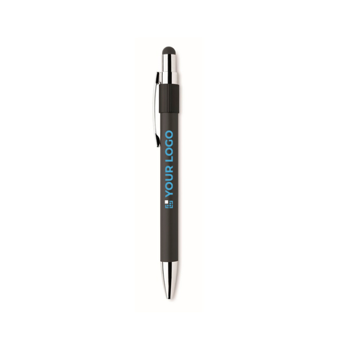 Anti-Stress-Kugelschreiber mit Spinner oben, blaue Tinte