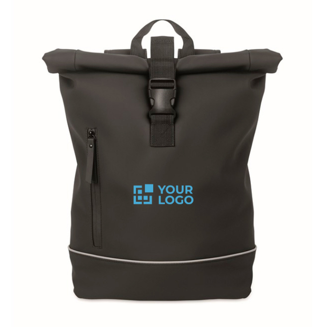 Wasserdichter Rolltop-Rucksack mit Reflektoren, 15''