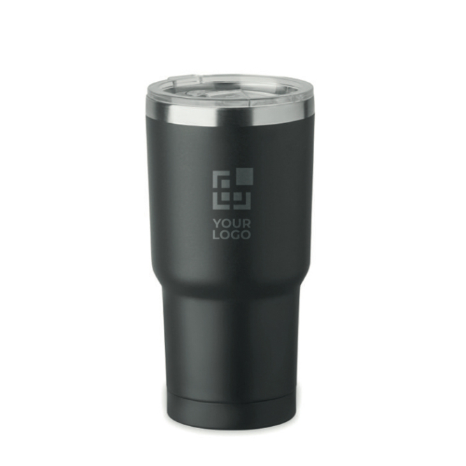 Edelstahlbecher mit Schiebedeckel 500 ml