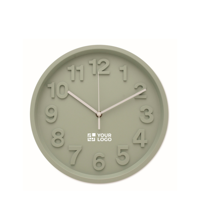 Wanduhr in matter Ausführung mit geräuschlosem Uhrwerk