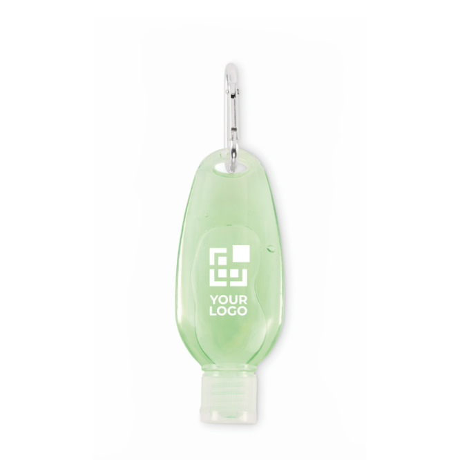 Nachfüllbare Aloe-Vera-Flasche mit Aluminiumkarabiner 50 ml