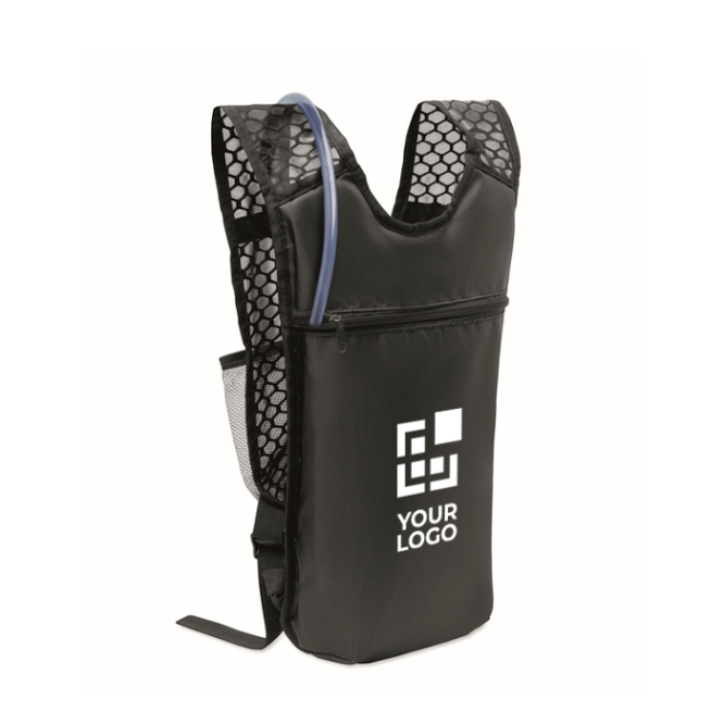 Sport-Rucksack aus PU und Nylon mit Trinkblase 1,5 L