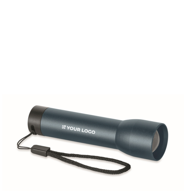 Wiederaufladbare Aluminium-Taschenlampe mit Zoom und Lichtmodi