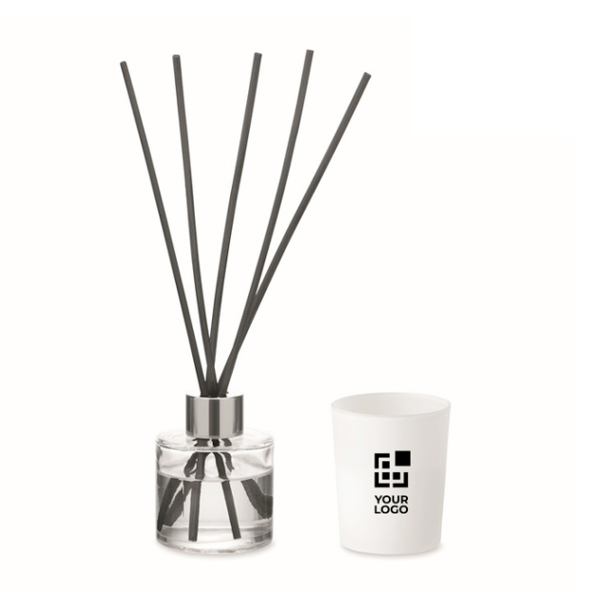 Aromaset mit Duftdiffusor und Kerze aus Pflanzenwachs