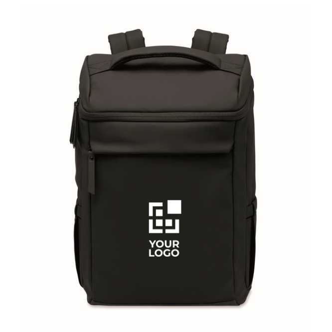 PU-Laptoprucksack mit RPET-Futter und Fach für 15 Zoll