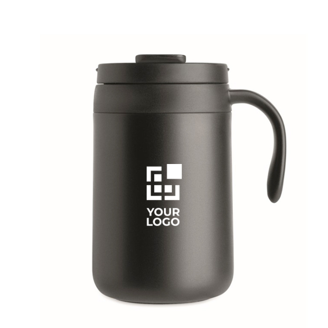 Thermobecher aus Edelstahl mit wiederverwendbarem Kaffeefilter 450 ml