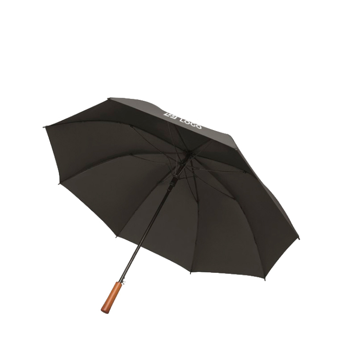 Automatischer windfester Pongee-Regenschirm mit geradem Griff, Ø 137