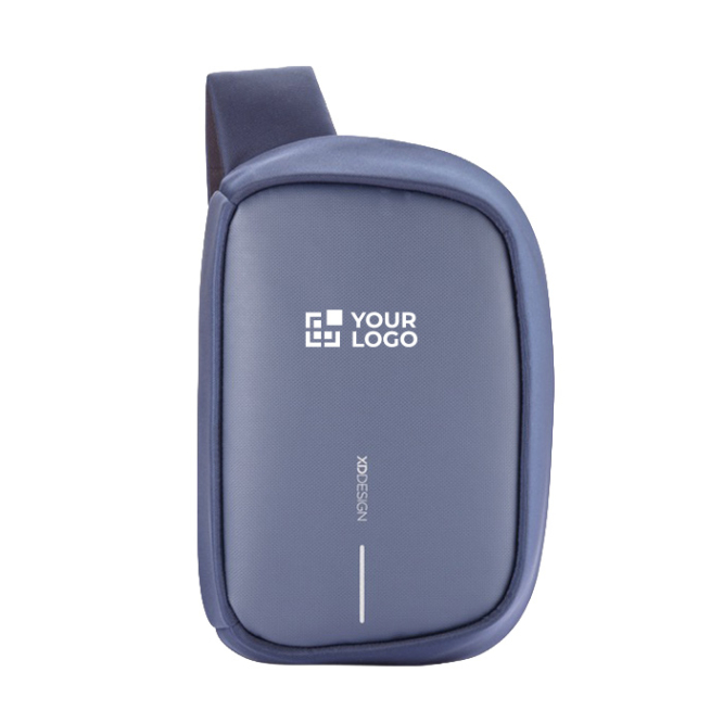 Diebstahlsicherer Rucksack mit USB und RFID Ansicht mit Druckbereich