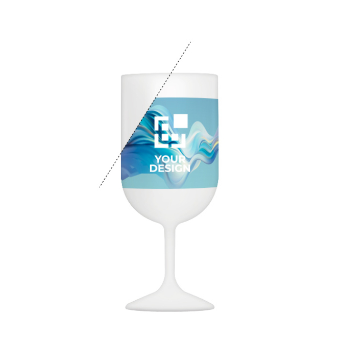 Wiederverwendbares Kunststoff-Weinglas, BPA-frei, in der EU hergestellt, 180 ml