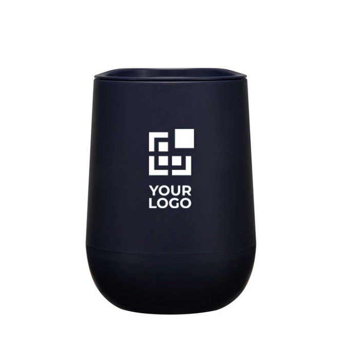 Doppelwandiger Becher mit Schiebedeckel und Luftisolierung, 360 ml