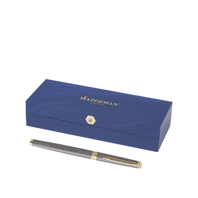 Metallisch lackierter Kugelschreiber mit schwarzer Tinte Waterman Hemisphere F