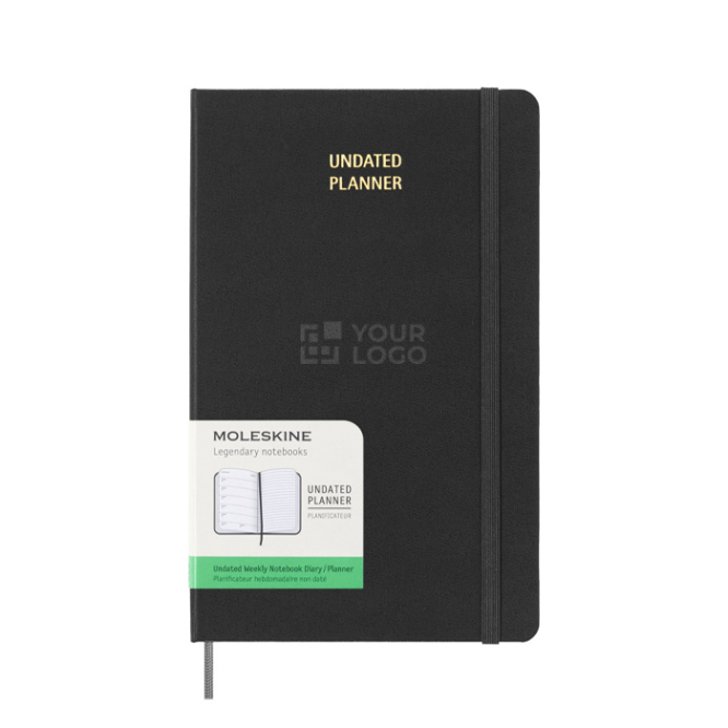 Moleskine Undatierte Wochenagenda Hardcover