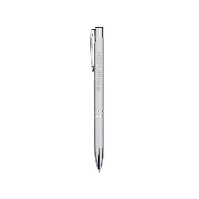 Kuli aus recyceltem Aluminium mit Lackfinish, blaue Tinte