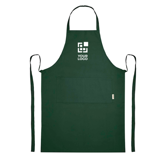 Baumwollschürze mit Doppeltasche, 200 g/m²