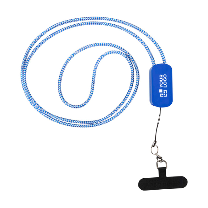 Umhängeband für Smartphone mit integriertem 5 in 1 Kabel und USB Anschlüssen