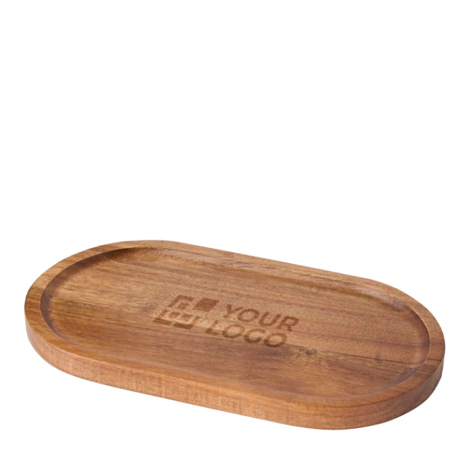 Elegante Serviertablett aus hochwertigem Akazienholz