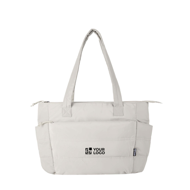 Gepolsterte Tote Bag aus recyceltem Polyester mit Laptopfach für 15,6 Zoll 18 L