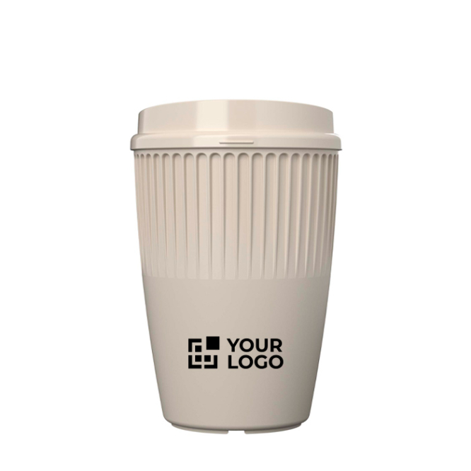 Einwandiger Mehrwegbecher aus recyceltem Kunststoff 350 ml