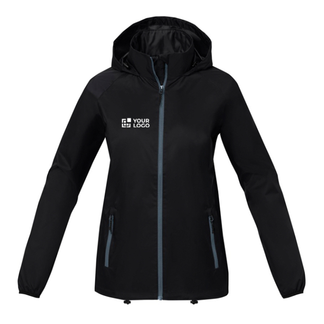 Leichte Jacke für Damen 60 g/m2 Ansicht mit Druckbereich
