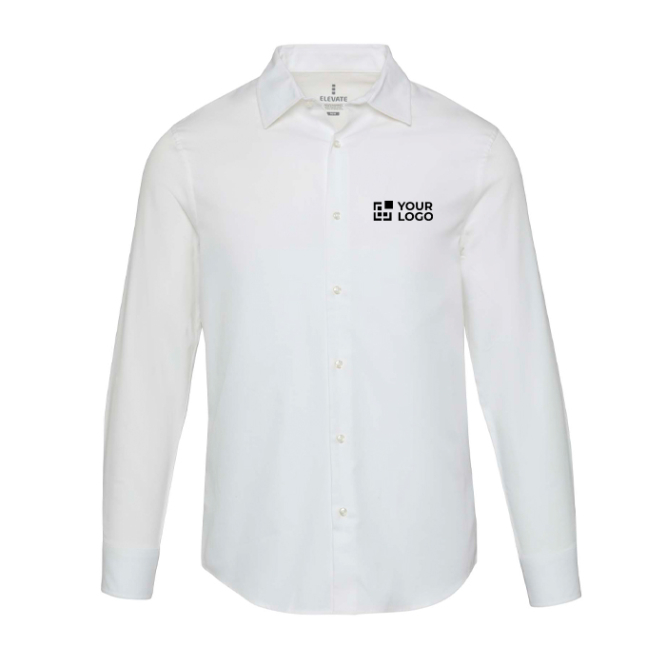 Herren Langarmhemd aus Baumwolltwill 185 g/m² Elevate
