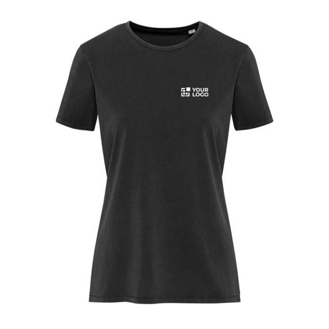 Damen-T-Shirt mit kurzen Ärmeln aus ringgesponnener Baumwolle, 160 g/m², Elevate