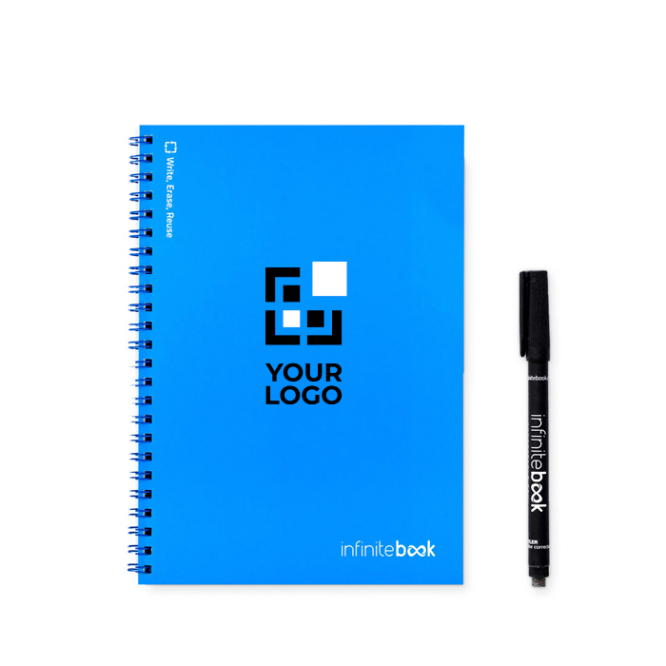 Unendliches Notizbuch mit Blankoseiten und Stift, A5