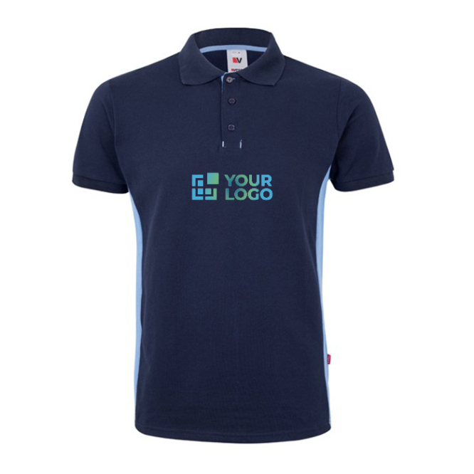 Kurzarm-Arbeits-Poloshirt aus einem Materialmix, 180 g/m2 