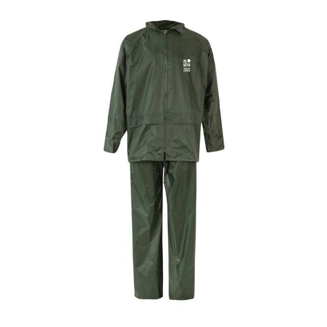 Zweiteiliger Regenanzug für Profis aus Polyester, 225 g/m2 