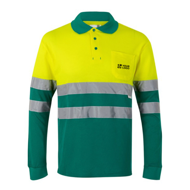 Langarm-Unisex-Piqué-Poloshirt u.a. aus Baumwolle, 150 g/m2 