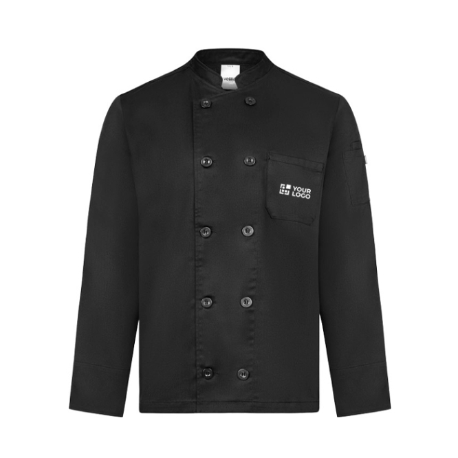 Unisex-Kochjacke mit langen Ärmeln und Doppelknopfleiste 190 g/m² Velilla