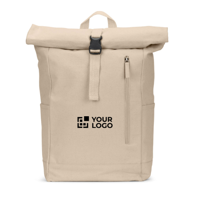 Rolltop-Rucksack mit oberem Verschluss und Taschen 17L 380 g/m²