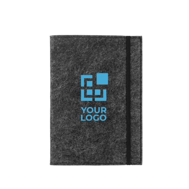 Notizblock mit Einband aus recyceltem Filz, A5, liniert