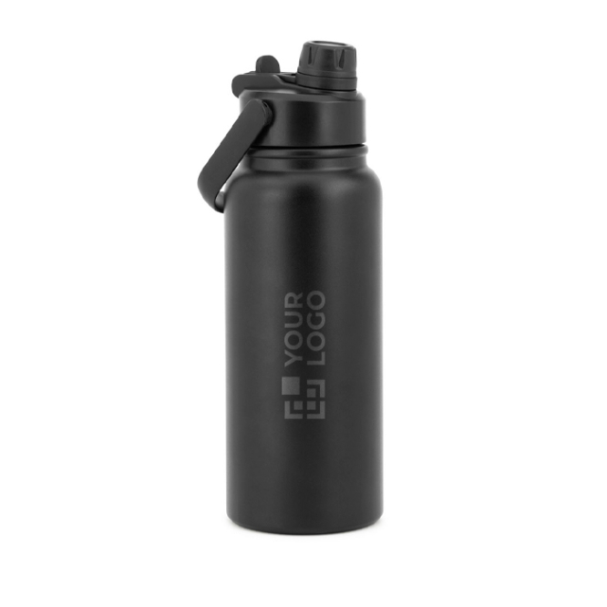 Doppelwandige Edelstahlflasche mit 2-in-1-Trinkaufsatz 830ml