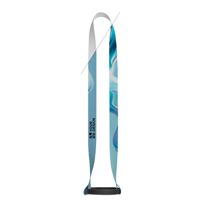 Polyester-Lanyard für Sublimation mit Silikon-Becherhalter 2cm