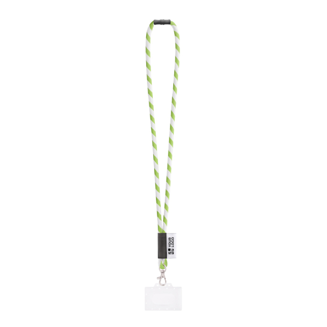 Rundkordel-Lanyard, in Europa hergestellt, mit Standardkarabiner