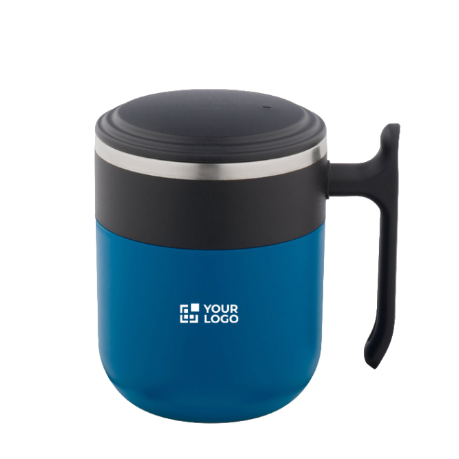 Doppelwandiger Reisebecher mit matter Oberfläche und rutschfester Basis 400 ml