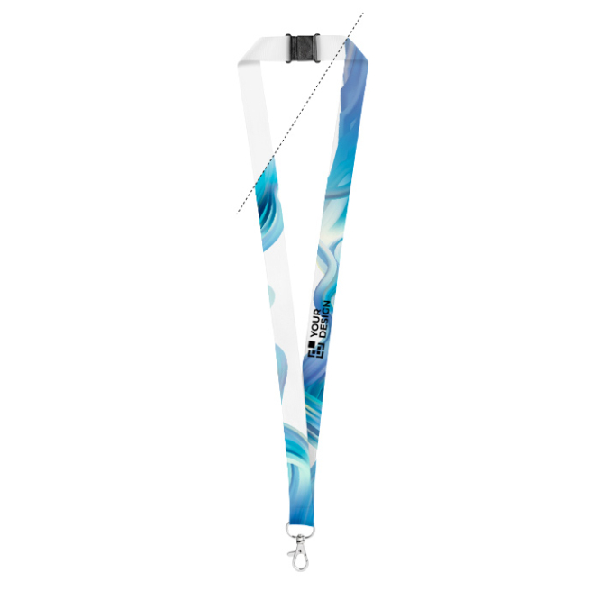 Polyester-Lanyard für Sublimation mit Sicherheitsverschluss