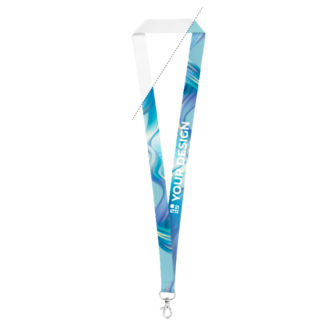 Polyester-Lanyard aus der EU für Sublimation mit Karabinerhaken