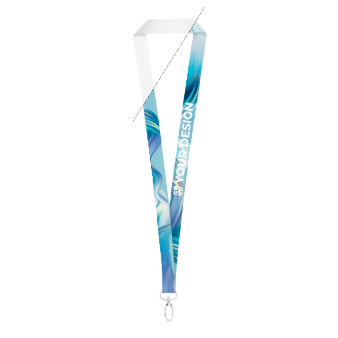 Polyester-Lanyard für Sublimation mit ovalem Karabinerhaken
