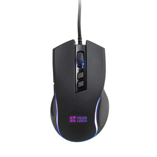 Gaming-Maus mit Spieltasten und 8 Beleuchtungsmodi Farbe Schwarz erste Ansicht