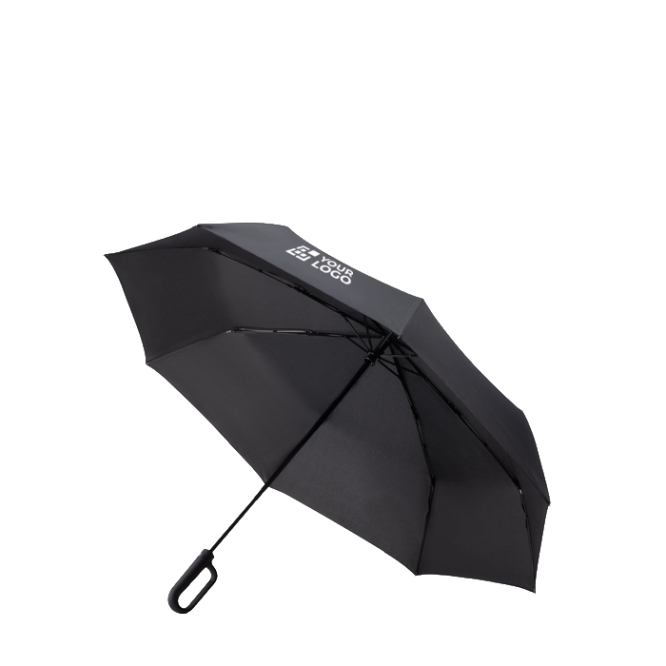 3-teilig faltbarer Regenschirm aus Pongee mit ergonomischem Griff Ø117