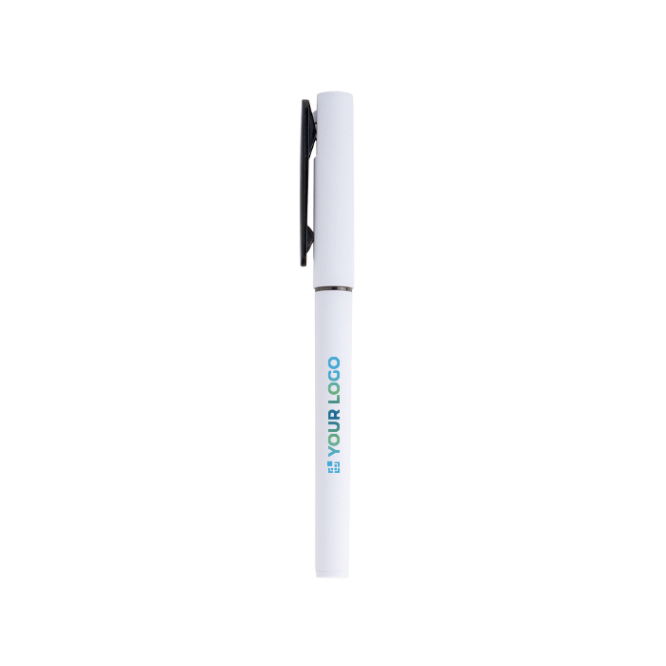 Recycelter Rollerpen mit gummierter Oberfläche & weichem Schreibgefühl
