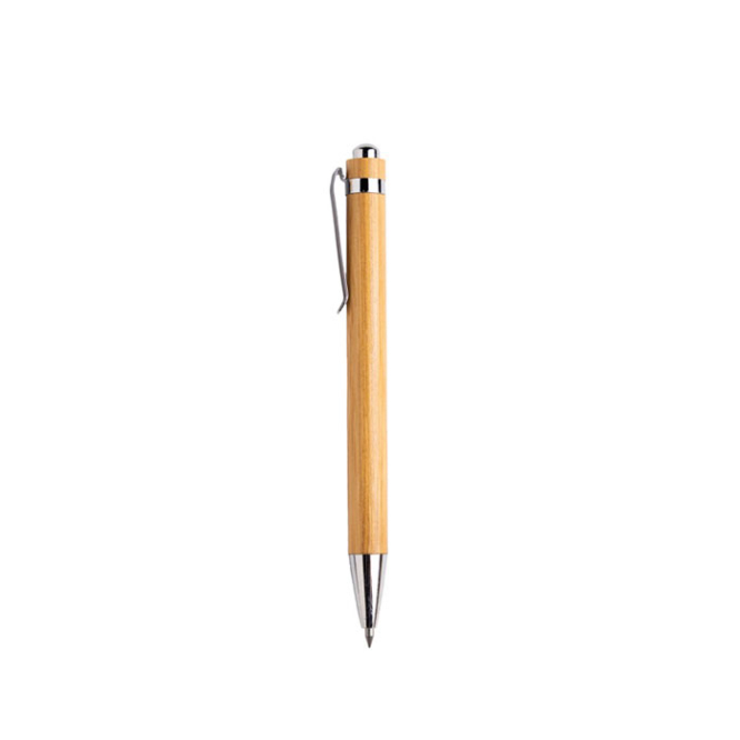 Bambusstift mit Metallclip und ewiger Tinte