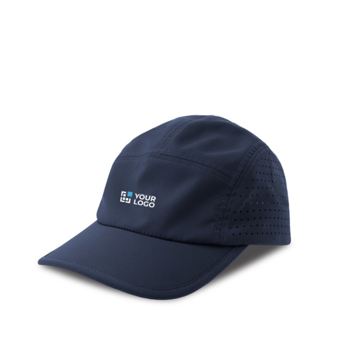 Sportkappe aus recyceltem Polyester mit Logo, 105 g/m2