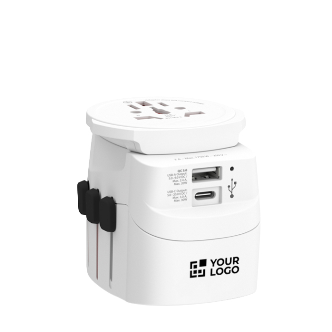 Universal-Reiseadapter von Skross, 30-W-USB-Ladefunktion