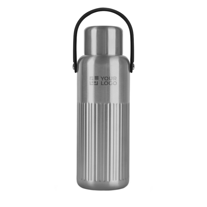 Isolier-Thermoflasche aus recyceltem Edelstahl, Becherverschluss 1 L