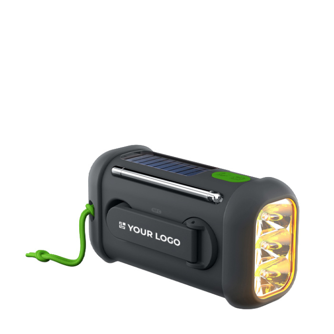 Tragbares Silikonradio mit Taschenlampe und Powerbank 1.000 mAh Muse